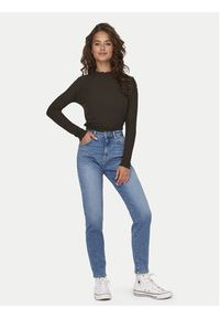 only - ONLY Bluzka Emma 15180040 Brązowy Slim Fit. Kolor: brązowy. Materiał: wiskoza #6