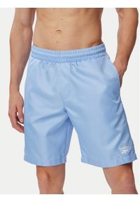 Reebok Szorty kąpielowe Brennan RK25563CCM Błękitny Regular Fit. Kolor: niebieski. Materiał: syntetyk #1