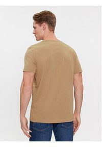 TOMMY HILFIGER - Tommy Hilfiger T-Shirt Logo MW0MW11797 Beżowy Slim Fit. Kolor: beżowy. Materiał: bawełna #5