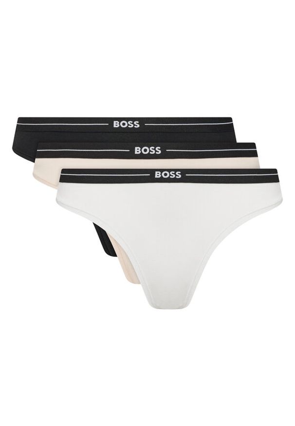 BOSS Komplet 3 par fig klasycznych 3P Brief 50510016 Kolorowy. Materiał: bawełna. Wzór: kolorowy