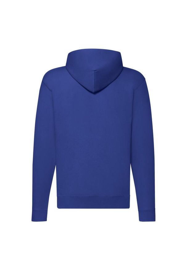 FRUIT OF THE LOOM - Klasyczna Kurtka Z Kapturem Dla Dorosłych Unisex. Typ kołnierza: kaptur. Kolor: niebieski
