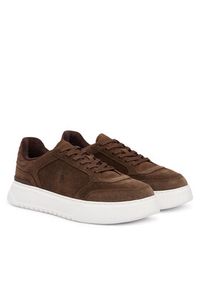 Polo Ralph Lauren Sneakersy 809974099002 Brązowy. Kolor: brązowy. Materiał: zamsz, skóra