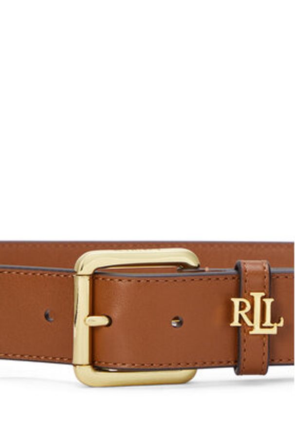 Lauren Ralph Lauren - LAUREN RALPH LAUREN Pasek Damski 412968765002 Brązowy. Kolor: brązowy. Materiał: skóra