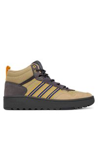 Adidas - adidas Sneakersy Hoops 4.0 Mid JR6704 Beżowy. Kolor: beżowy. Materiał: materiał #1