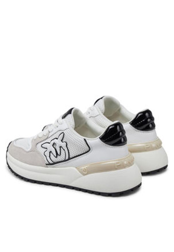 Pinko - PINKO Sneakersy Gem 07 SS0055 P074 Biały. Kolor: biały. Materiał: materiał