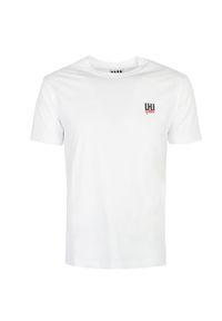 Les Hommes T-shirt | UIT200700P | Logo Gang T-Shirt | Mężczyzna | Biały. Okazja: na co dzień. Kolor: biały. Materiał: bawełna. Wzór: nadruk. Styl: casual #1