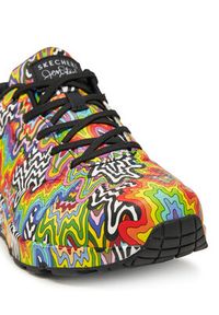 skechers - Skechers Sneakersy 177960/MLT Kolorowy. Materiał: skóra. Wzór: kolorowy #4