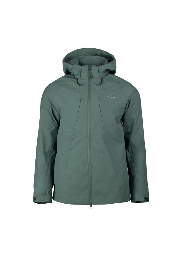Bergson - Kurtka męska 3w1 Everfolk 1. Kolor: zielony. Sport: turystyka piesza