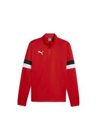 Bluza rozpinana z zamkiem 1/4 Puma Teamrise. Kolor: czerwony. Sport: piłka nożna #1