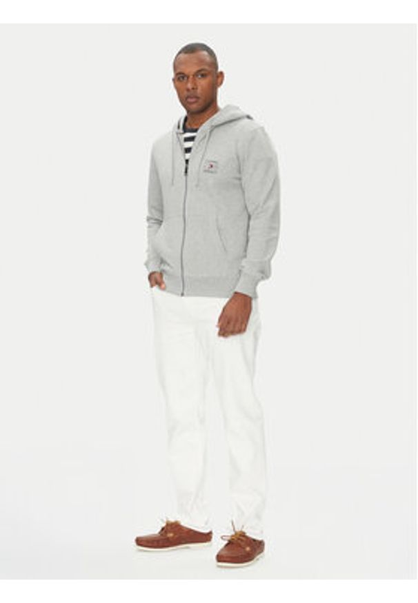 TOMMY HILFIGER - Tommy Hilfiger Bluza MW0MW39250 Szary Regular Fit. Kolor: szary. Materiał: bawełna