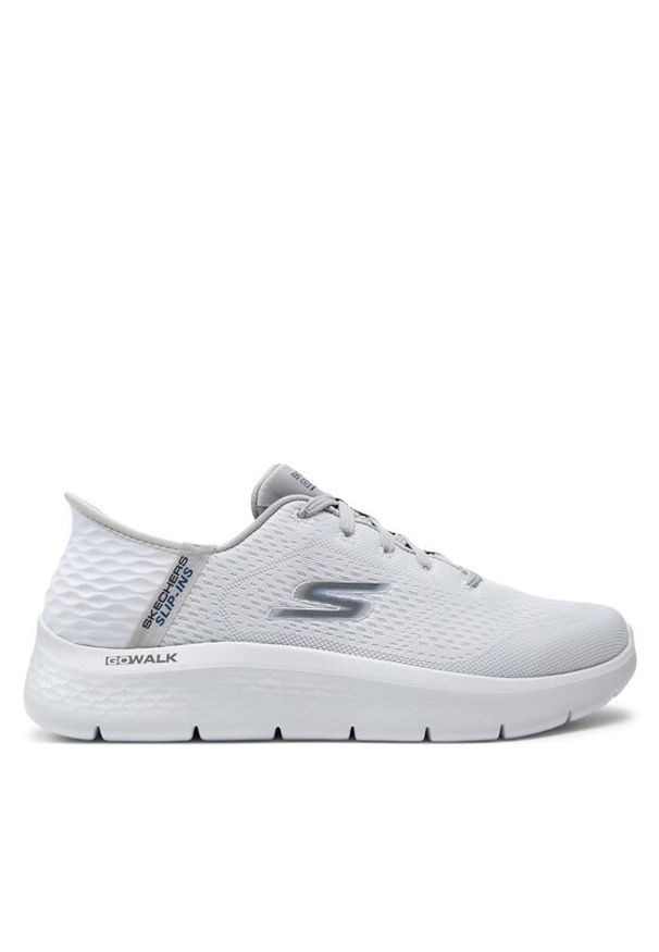 skechers - Skechers Sneakersy Go Walk Flex-New World 216505/WGY Biały. Kolor: biały. Materiał: materiał