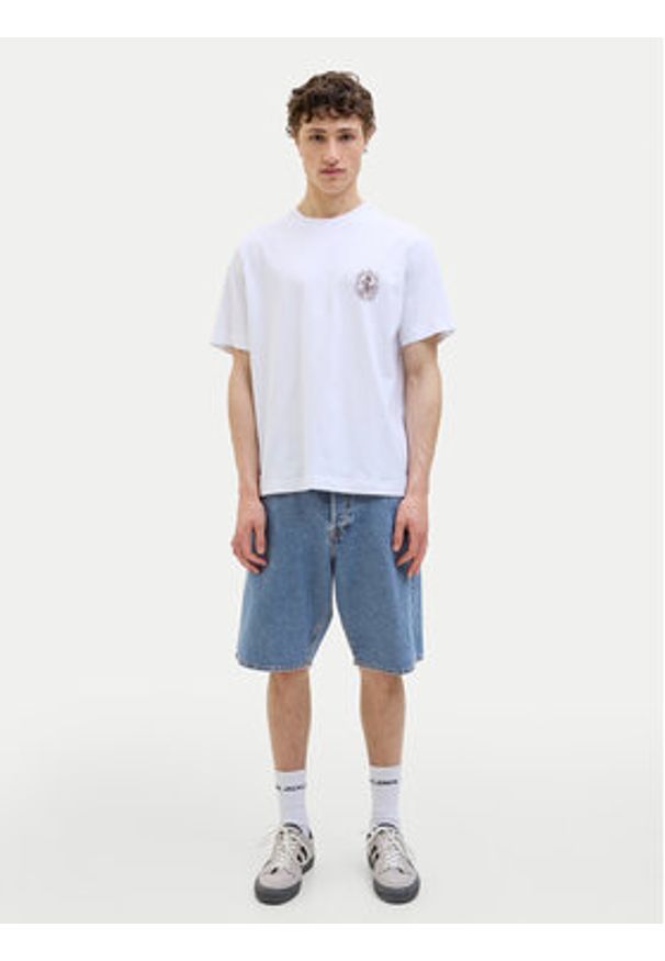 Jack & Jones - Jack&Jones Szorty jeansowe Alex 12272551 Niebieski Baggy Fit. Kolor: niebieski. Materiał: bawełna