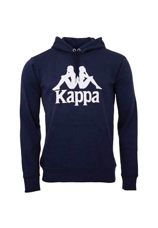 Bluza sportowa męska Kappa Taino. Kolor: niebieski. Materiał: poliester, bawełna. Sport: fitness