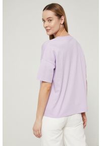 medicine - Medicine t-shirt bawełniany kolor fioletowy. Kolor: fioletowy. Materiał: bawełna. Wzór: nadruk