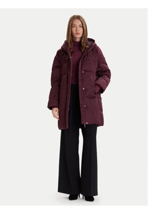 BOSS Płaszcz zimowy Petrano 50546834 Fioletowy Regular Fit. Kolor: fioletowy. Materiał: syntetyk. Sezon: zima