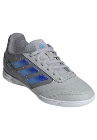 Adidas - Buty adidas Super Sala 2 In Jr IE7560 szare. Kolor: szary. Materiał: materiał. Szerokość cholewki: normalna