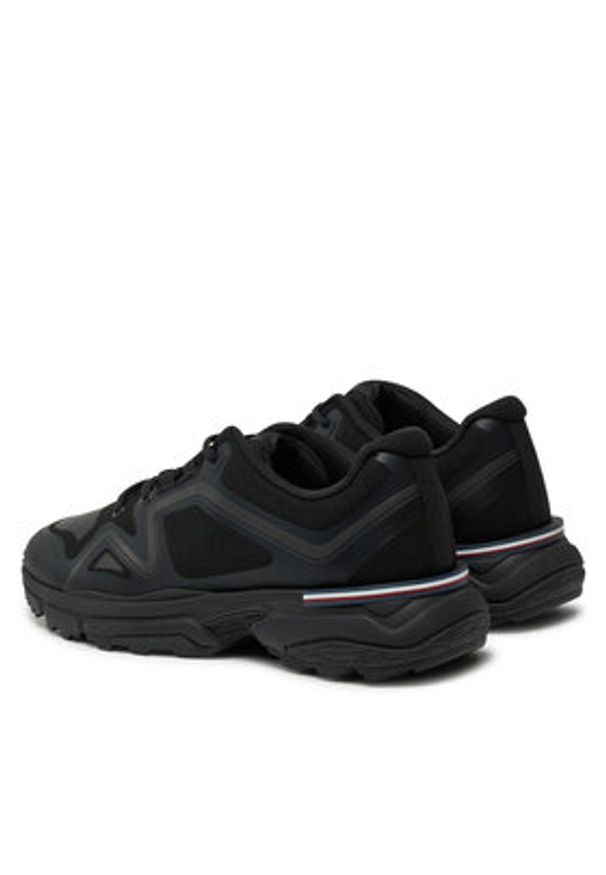 TOMMY HILFIGER - Tommy Hilfiger Sneakersy M Runner Tech Knit Lth Mix FM0FM05344 Czarny. Kolor: czarny. Materiał: materiał