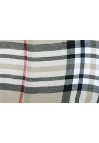 V. Fraas - Lekki (Przejściowy) Szalik Bawełniany - Fraas - Beżowy w Dużą Kratę. Kolor: wielokolorowy, brązowy, beżowy. Materiał: bawełna. Sezon: lato. Styl: elegancki, klasyczny #3