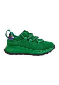 Zamszowe Sneakersy Damskie Z Grubym Sznurowaniem Artiker 55C0099 Zielone. Okazja: na co dzień. Zapięcie: sznurówki. Kolor: zielony. Materiał: zamsz. Obcas: na platformie #6
