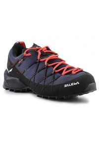 Buty Salewa Wildfire 2 61405-3965 niebieskie. Zapięcie: sznurówki. Kolor: niebieski. Materiał: guma, materiał, syntetyk. Szerokość cholewki: normalna