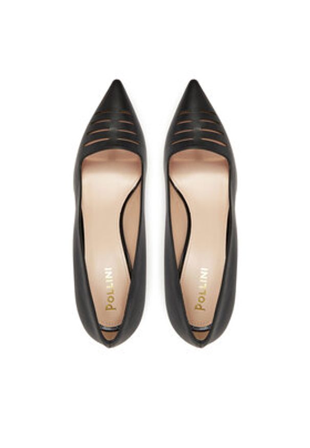 Pollini Szpilki PA10145C0MPA200A Czarny. Kolor: czarny. Materiał: skóra. Obcas: na szpilce