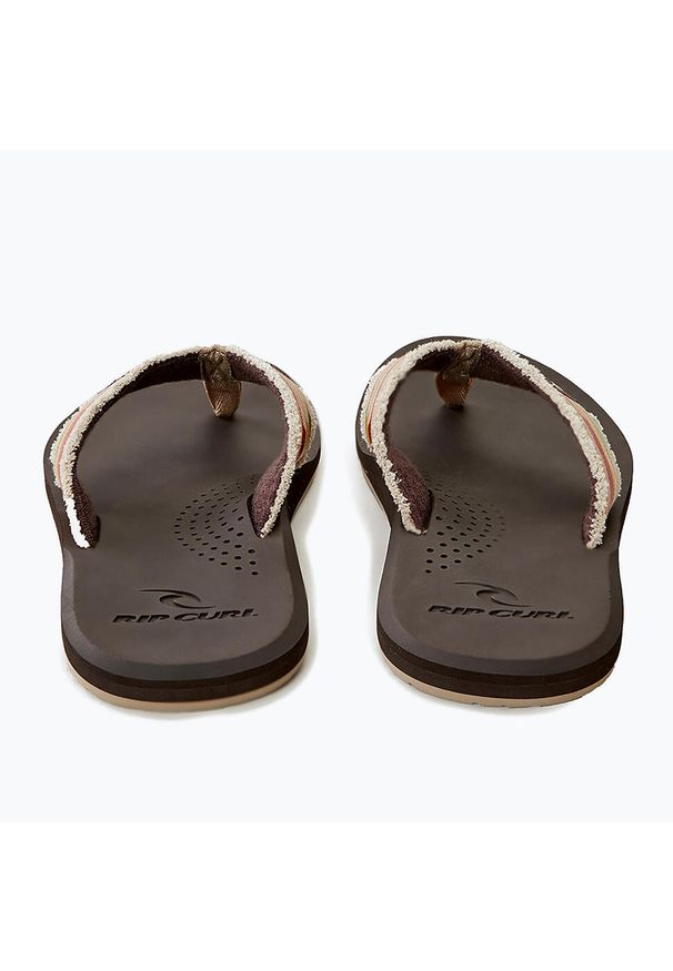 Japonki plażowe męskie Rip Curl Reactor Open Toe 1153. Okazja: na plażę. Nosek buta: otwarty. Kolor: brązowy. Styl: sportowy