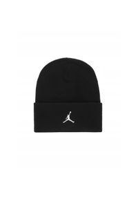 Czapka zimowa Air Jordan Peak Satin-Lined Beanie Czarna - HJ3224-010. Kolor: czarny. Sezon: zima. Styl: sportowy #1