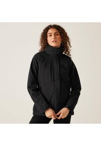 Regatta - Kurtka robocza damska Kingsley. Kolor: niebieski. Materiał: softshell. Sezon: zima. Sport: turystyka piesza #1