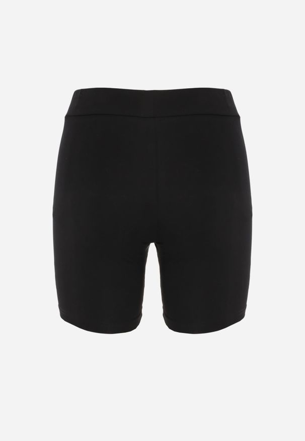 Renee - Czarne Gładkie Szorty Biker Shorts z Bawełny Retusea. Okazja: na co dzień, na spacer. Kolor: czarny. Materiał: bawełna. Długość: krótkie. Wzór: gładki. Styl: sportowy, casual