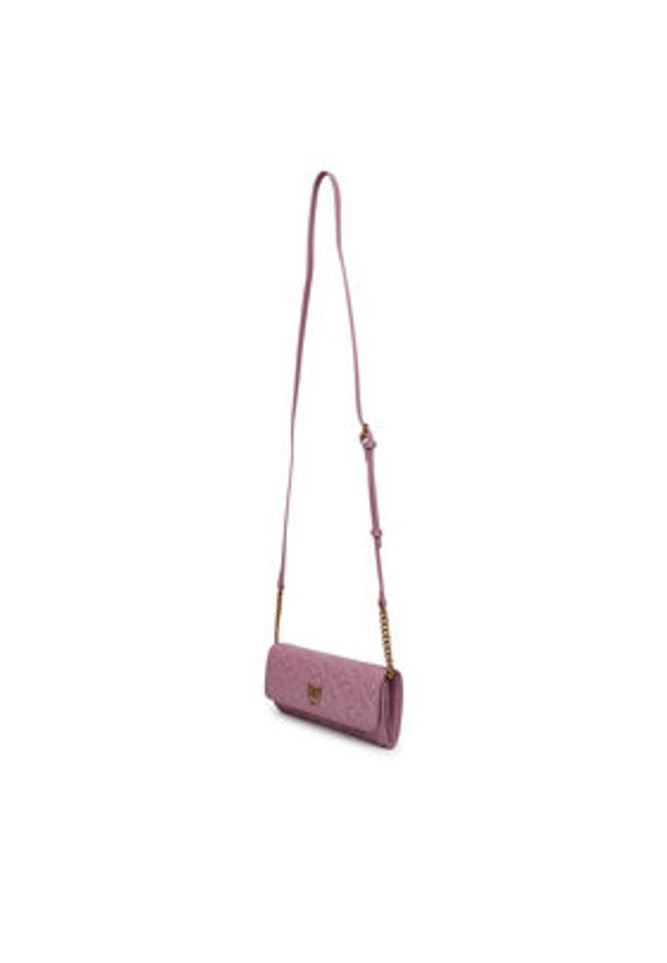 Pinko - PINKO Duży Portfel Damski Love Tiny Birds Wallet C 103765 A1YB Fioletowy. Kolor: fioletowy. Materiał: skóra
