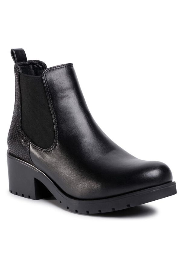 Jenny Fairy Botki TTT-7727-02 Czarny. Kolor: czarny. Materiał: skóra