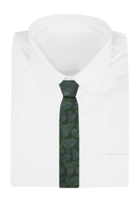 Krawat Męski - Angelo di Monti - Zielony, Wzór Paisley. Kolor: zielony. Materiał: tkanina. Wzór: paisley. Styl: elegancki, wizytowy #5