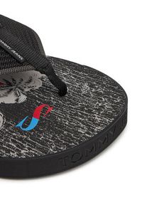 Tommy Jeans Japonki Tjm Elevated Beach Sandal EM0EM01561 Czarny. Kolor: czarny. Materiał: materiał