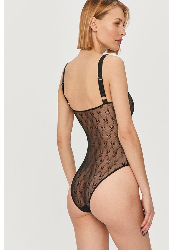 Pinko - Body. Kolor: czarny. Materiał: materiał