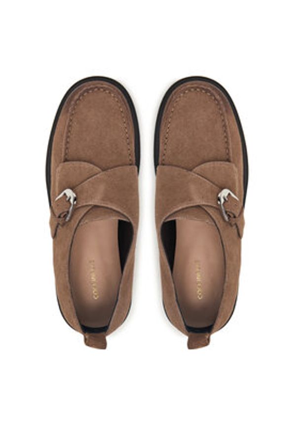 Coccinelle Loafersy E4 TD1 38 01 01 Brązowy. Kolor: brązowy. Materiał: zamsz, skóra