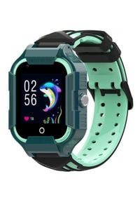 GARETT - Smartwatch Garett Kids Neon 4G zielony. Rodzaj zegarka: smartwatch. Kolor: zielony. Materiał: guma #1