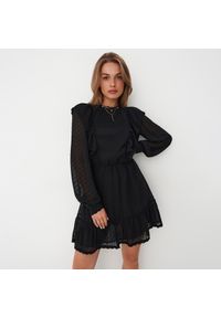 Mohito - Sukienka mini z długim rękawem - Czarny. Kolor: czarny. Długość rękawa: długi rękaw. Długość: mini #1