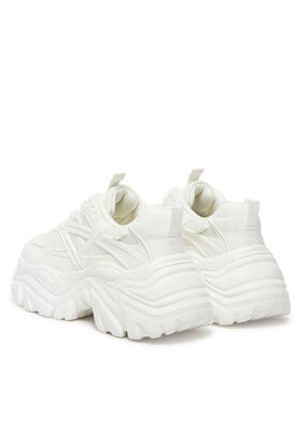 DeeZee Sneakersy AM25238 Biały. Kolor: biały. Materiał: skóra