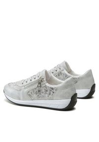 Rieker Sneakersy N1112-80 Szary. Kolor: szary. Materiał: skóra #7
