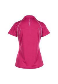 PEAK MOUNTAIN - Damska koszulka polo Peak Mountain. Typ kołnierza: polo. Kolor: różowy #2