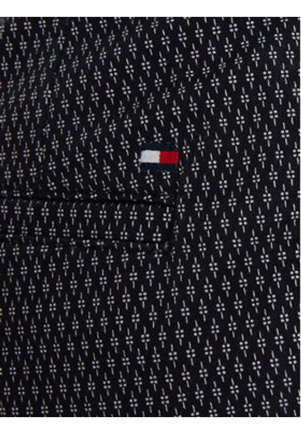 TOMMY HILFIGER - Tommy Hilfiger Szorty materiałowe Dover Print MW0MW42353 Granatowy Slim Fit. Kolor: niebieski. Materiał: bawełna. Wzór: nadruk