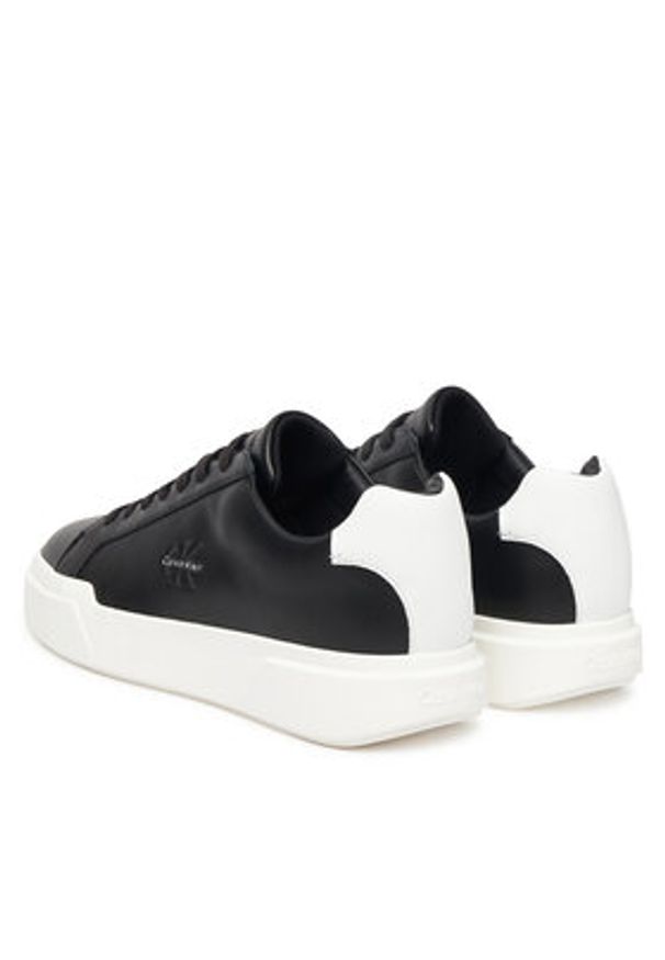 Calvin Klein Sneakersy Chunky Cupsole Laceup Lth YM0YM01344 Czarny. Kolor: czarny. Materiał: skóra