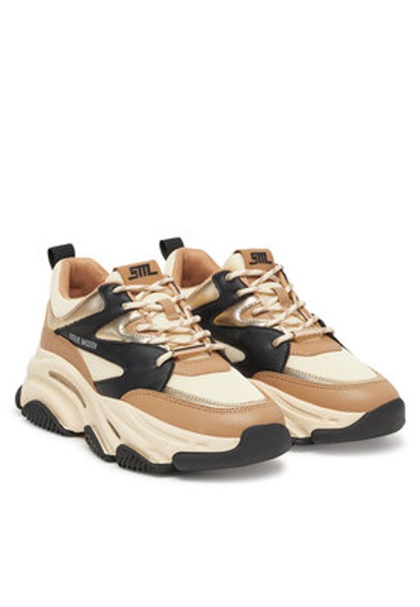 Steve Madden Sneakersy Progressive SM19000096 Beżowy. Kolor: beżowy. Materiał: materiał