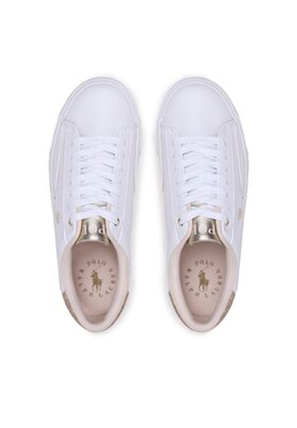 Polo Ralph Lauren Tenisówki Theron V RF104098 Biały. Kolor: biały. Materiał: skóra