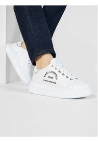 Karl Lagerfeld - KARL LAGERFELD Sneakersy KL62539 Biały. Kolor: biały. Materiał: skóra #9