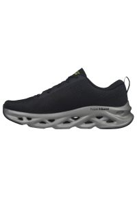skechers - Buty Skechers Go Run Swirl Tech M 220303-BKLM czarne. Zapięcie: sznurówki. Kolor: czarny. Sport: bieganie #4