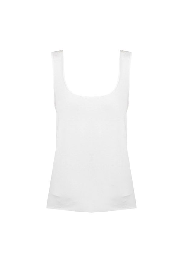 Patrizia Pepe Top | 8M1403 J013 | Kobieta | Biały. Kolor: biały. Materiał: wiskoza, elastan. Długość rękawa: bez rękawów