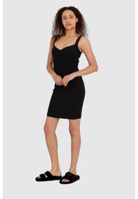 Guess - GUESS Krótka czarna damska sukienka na ramiączka, Rozmiar S. Kolor: czarny. Długość rękawa: na ramiączkach. Długość: mini #4