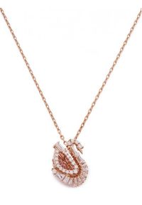 Swarovski Naszyjnik Swan 5732414 Różowe złoto. Materiał: metalowe. Kolor: złoty, różowy, wielokolorowy
