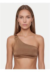 Max Mara Beachwear Góra od bikini Alisia 2616821059 Brązowy jasny. Kolor: brązowy. Materiał: syntetyk #1